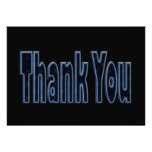 Thank You blue invitations