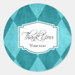 Thank You Blue Diamonds Sticker stickers