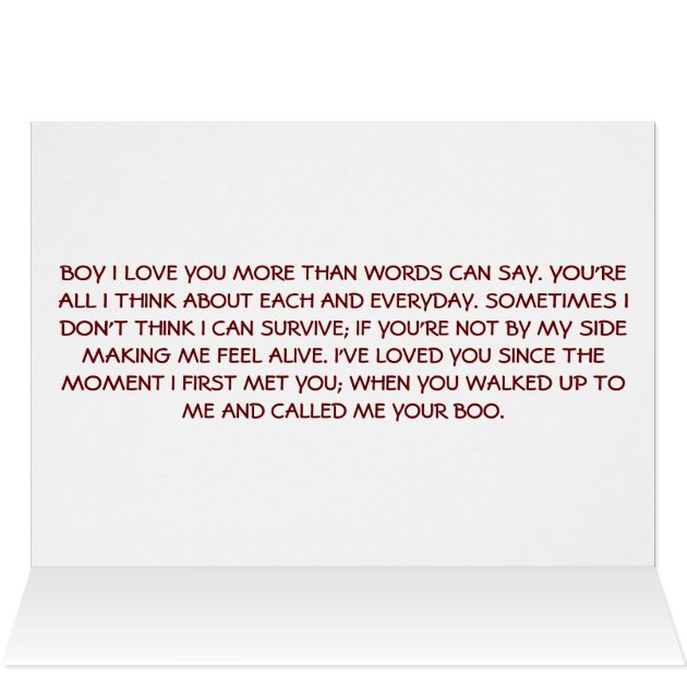 THANK YOU BOO CARD Zazzle