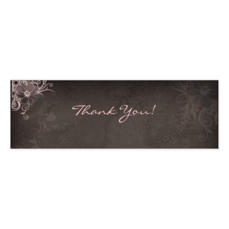 Thank You Bookmark Pink Brown profilecard
