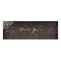Thank You Bookmark Pink Brown business cards