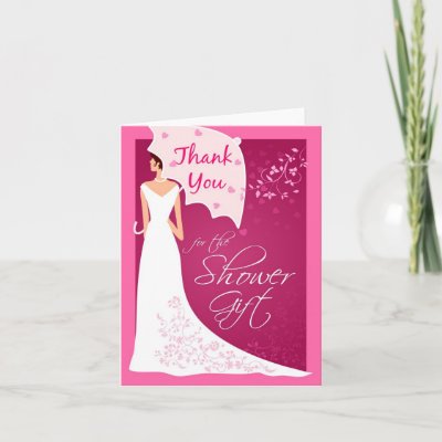 Thank You - Bridal Shower Gift Thank You Cards