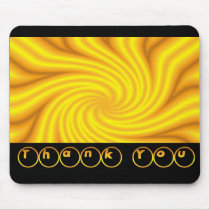 Thank You Bright Yellow mousepads by JustParties Thank You Bright Yellow mousepads