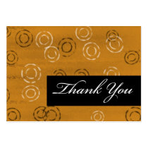 Thank You-brown retro business cards