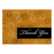 Thank You-brown retro Business Card Templates