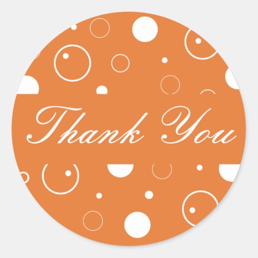 Thank You Bubbles Envelope Sticker Seal | Zazzle