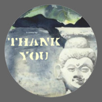 Thank you Buddha Sticker stickers