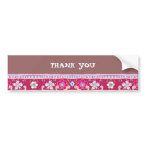 Thank You Bumper Sticker bumper stickers by ShouShou Thank You Bumper Sticker bumper stickers