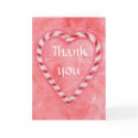 Thank you, Candy Cane, wedding thank you cards card