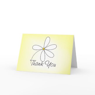 Pretty daisy thank you card. Pretty daisy thank you card.