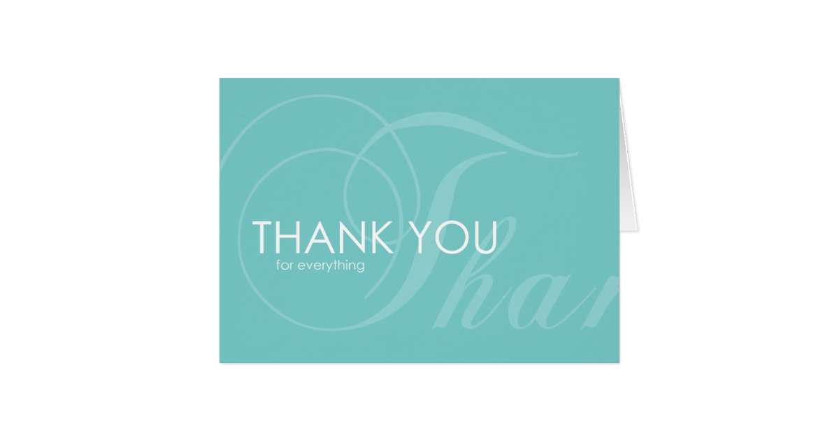 Thank You Card Zazzle