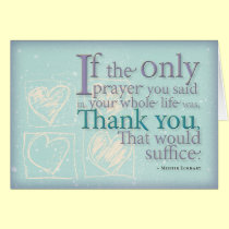 Thank You card cards
