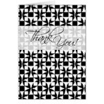 Thank You Card (Birini: black and white)