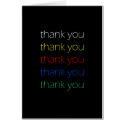 thank you card (black) by foxandhoneyau thank you card (black)