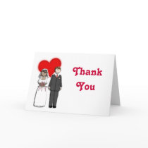 Thank You Card Bride and Groom Wedding Collection