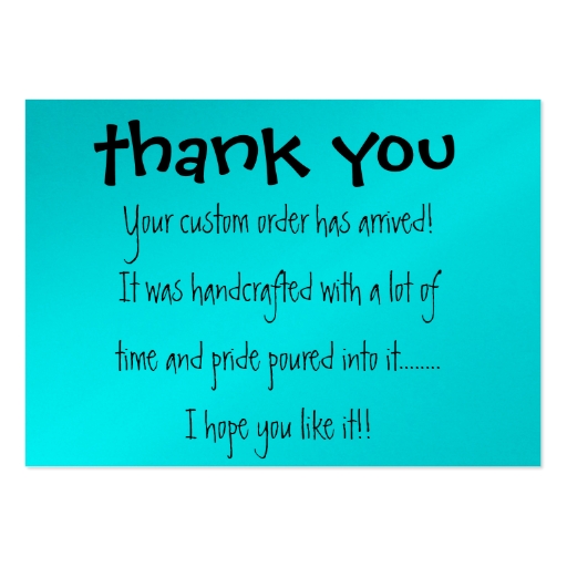 Thank You Card Large Business Cards Pack Of 100 Zazzle Thank You Card Large Business Cards Pack Of 100 Zazzle