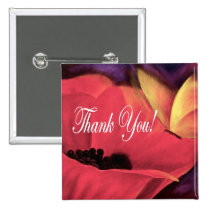 Thank You Card Butterfly Poppy - Multi buttons