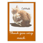 Thank You Card- Cattitude