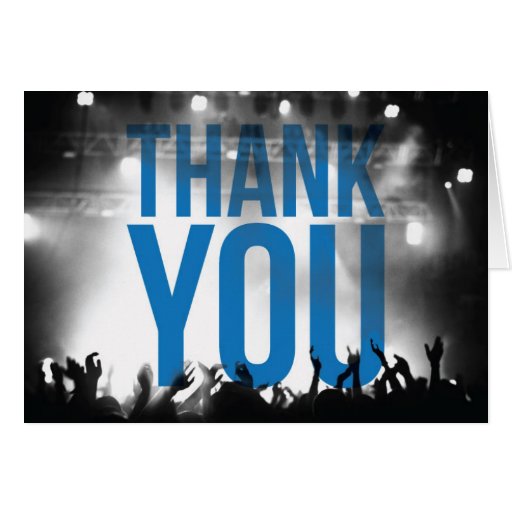 Music Thank You Cards, Music Thank You Card Templates, Postage