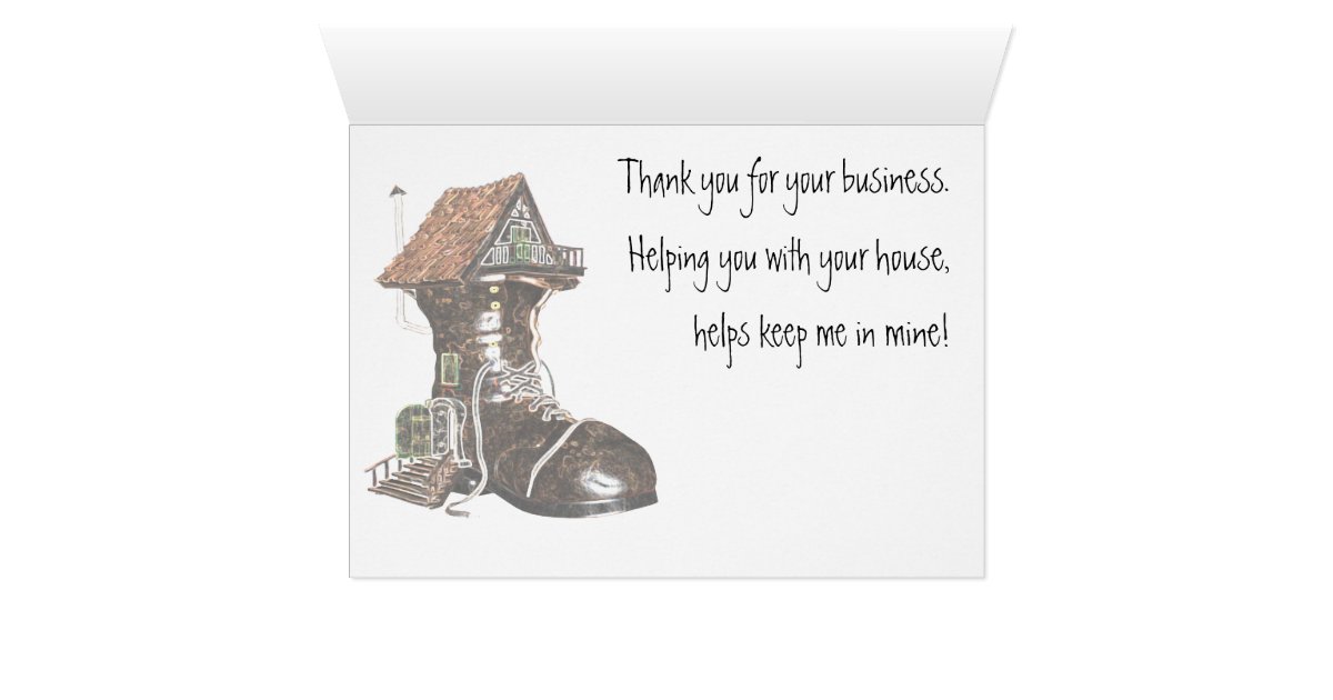 Thank You Card for Realtor or Mortgage officer | Zazzle