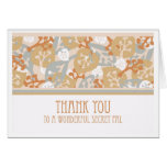 Thank You Card for Secret Pal, Leaves & Plants