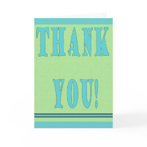 Thank You Card-GreenAqua