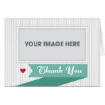 Thank You Card Modern Ribbon Collection