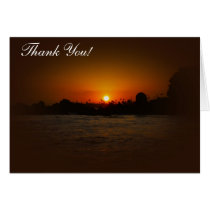 Thank You Card - Ocean Sunset