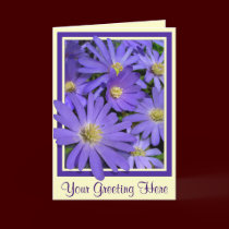 Thank You Card Personalized Blue Flower Cards cards