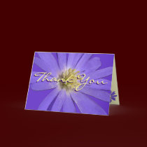 Thank You Card Personalized Blue Flower Cards cards