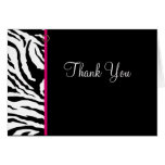 Thank You Card Template ** Bold Zebra Print