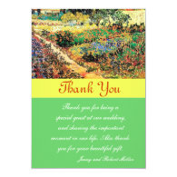 Thank you card. Vincent van Gogh Invitation
