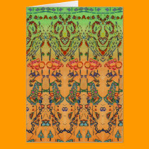 Thank You Card Wallpaper Green Orange Fine Art cards