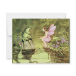 Thank You Card with Fairy and Frog Custom Announcements
