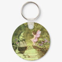 Thank You Card with Fairy and Frog keychains