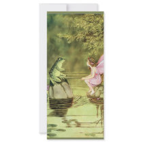 Thank You Card with Fairy and Frog Custom Rack Card