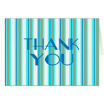 Thank You Card With Thick & Thin Stripes