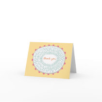 Thank you card - yellow
