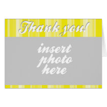 Thank You Card :: Yellow Vertical Stripes cards