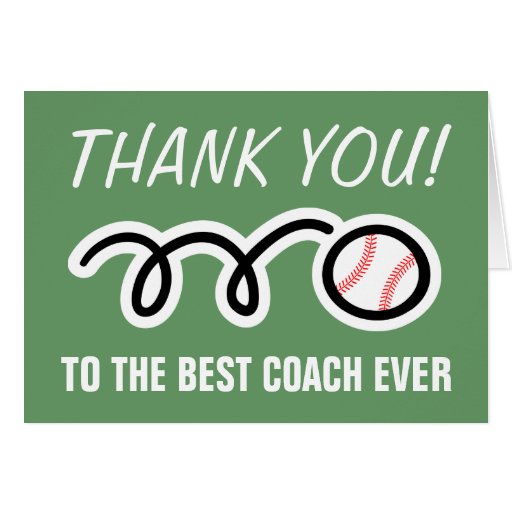 Thank you cards for baseball coach | Customizable | Zazzle Thank you cards for baseball coach | Customizable | Zazzle