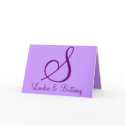 Thank You Cards: Subtle Monogram (Purple) by HissyFitGifts Thank You Cards: Subtle Monogram (Purple)