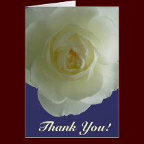 Thank You Cards White Flowers Custom Greeting Card cards
