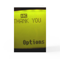 Thank you Cell phone greeting card