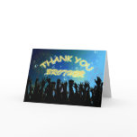Thank you cheering crowds for Brother Greeting Card