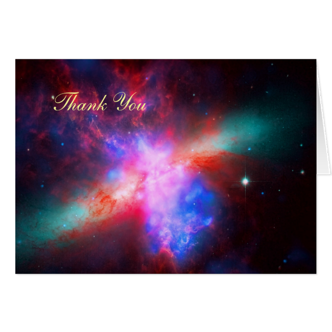 Thank You - Cigar Galaxy, Messier 8 Greeting Card