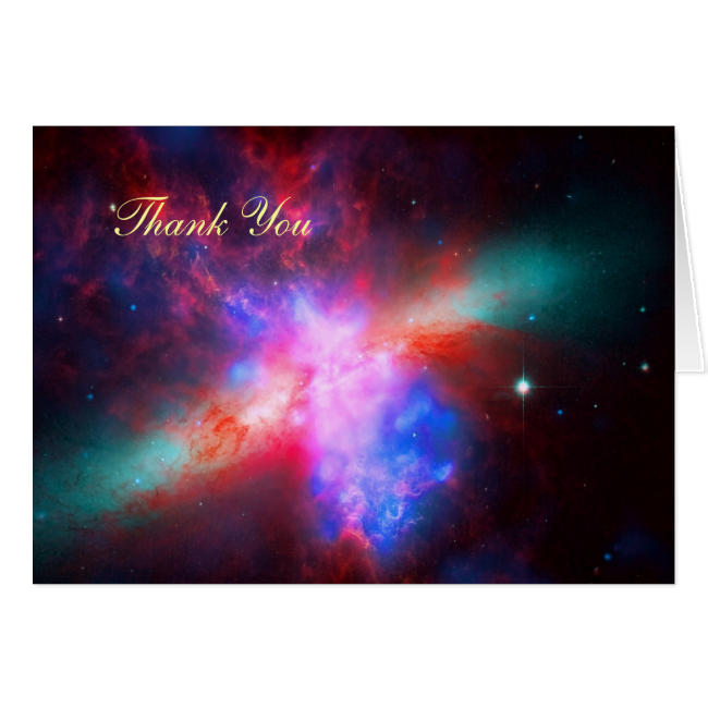 Thank You - Cigar Galaxy, Messier 8 Greeting Card Thank You - Cigar Galaxy, Messier 8 Greeting Card