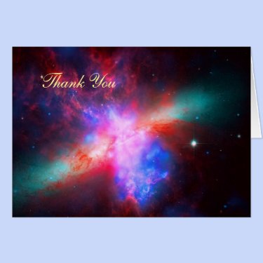 Thank You - Cigar Galaxy, Messier 8 Greeting Cards