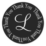 Thank You Circle Letter "L" - Customized stickers