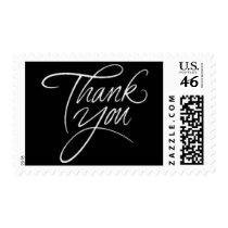 Thank You - classic postage stamp med
