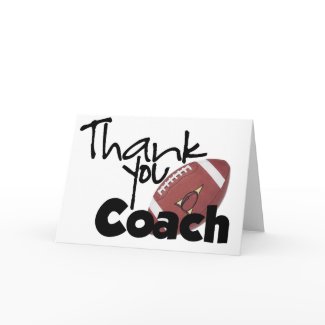 Thank You Coach, Football card